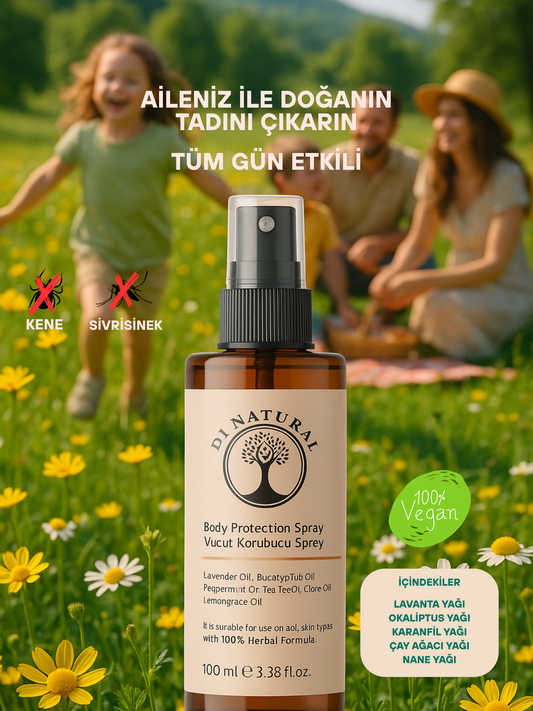 %100 Doğal Koruyucu Vücut Losyonu Sprey Çocuk Için Uygun Okaliptus Vegan 100 ml