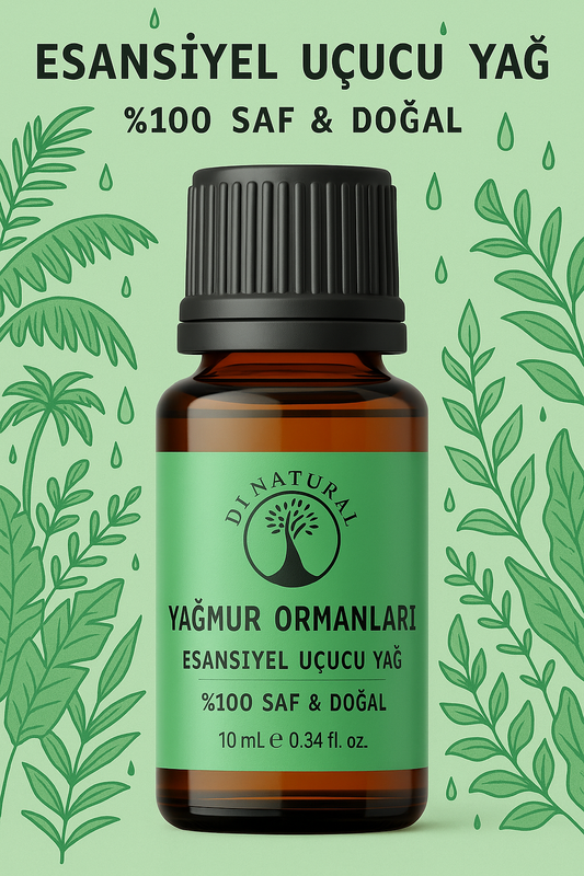 Yağmur Ormanları Uçucu Yağ %100 Saf Doğal Esans Buhurdanlık Difüzör Oda Esansı 10 ml