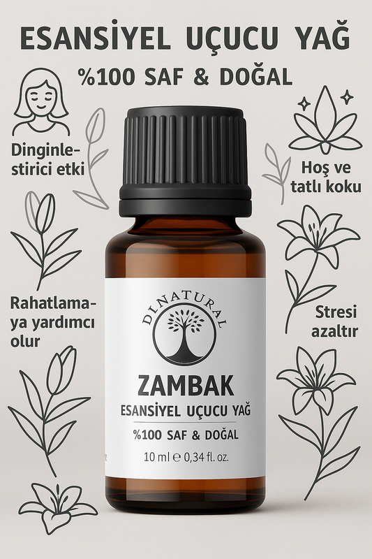 Zambak Uçucu Yağ %100 Saf Doğal Esans Buhurdanlık Difüzör Oda Esansı 10 ml